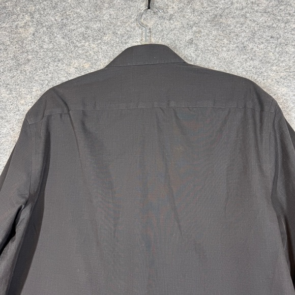 UNTUCKit Black Wrinkle-Free Button Down Shirt Men’s Cotton Dress Work Large - Picture 12 of 15